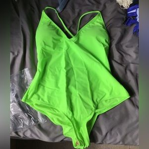 SOLY HUX sz XXL plunge neck scrunch butt one piece